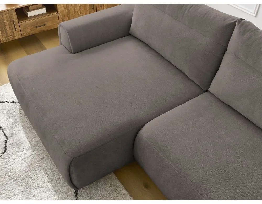 Hnedá rohová pohovka Aden – Bobochic Paris