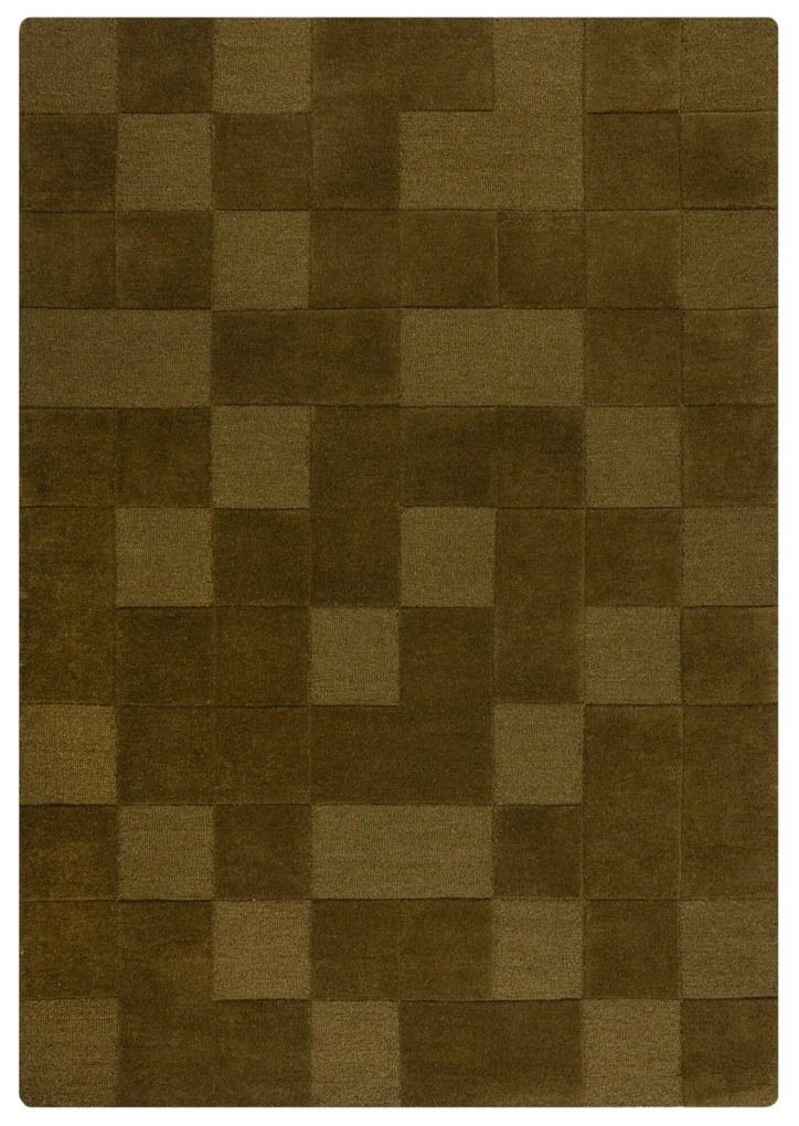 Flair Rugs, Kusový koberec Moderno Checkerboard Green, 160x230, zelená, chodba / predsieň
