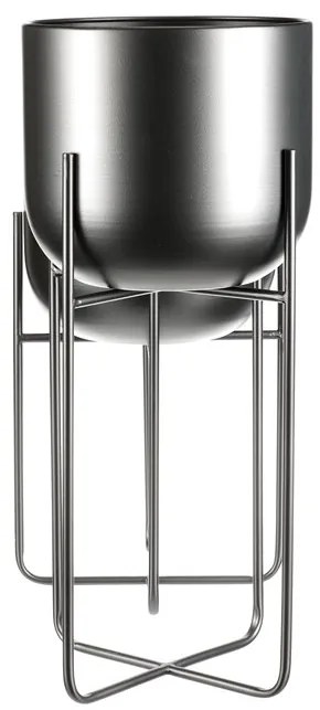 Autronic BONTEC Stojan - kovový, okrúhly, strieborno-sivý, cena za sadu 2 ks Farba: Strieborná