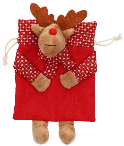 Vrecúško PUNA červené so sobom 980507