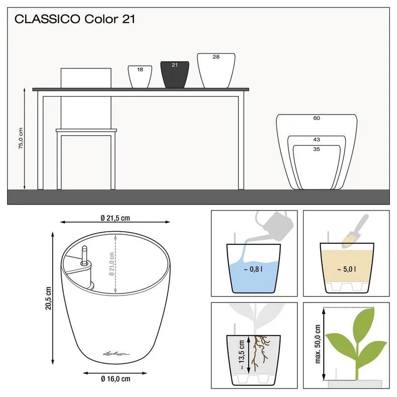 Lechuza Classico Trend all inclusive set nutmeg 21x20 cm