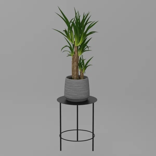 Stojan na kvety 40x32 cm čierna