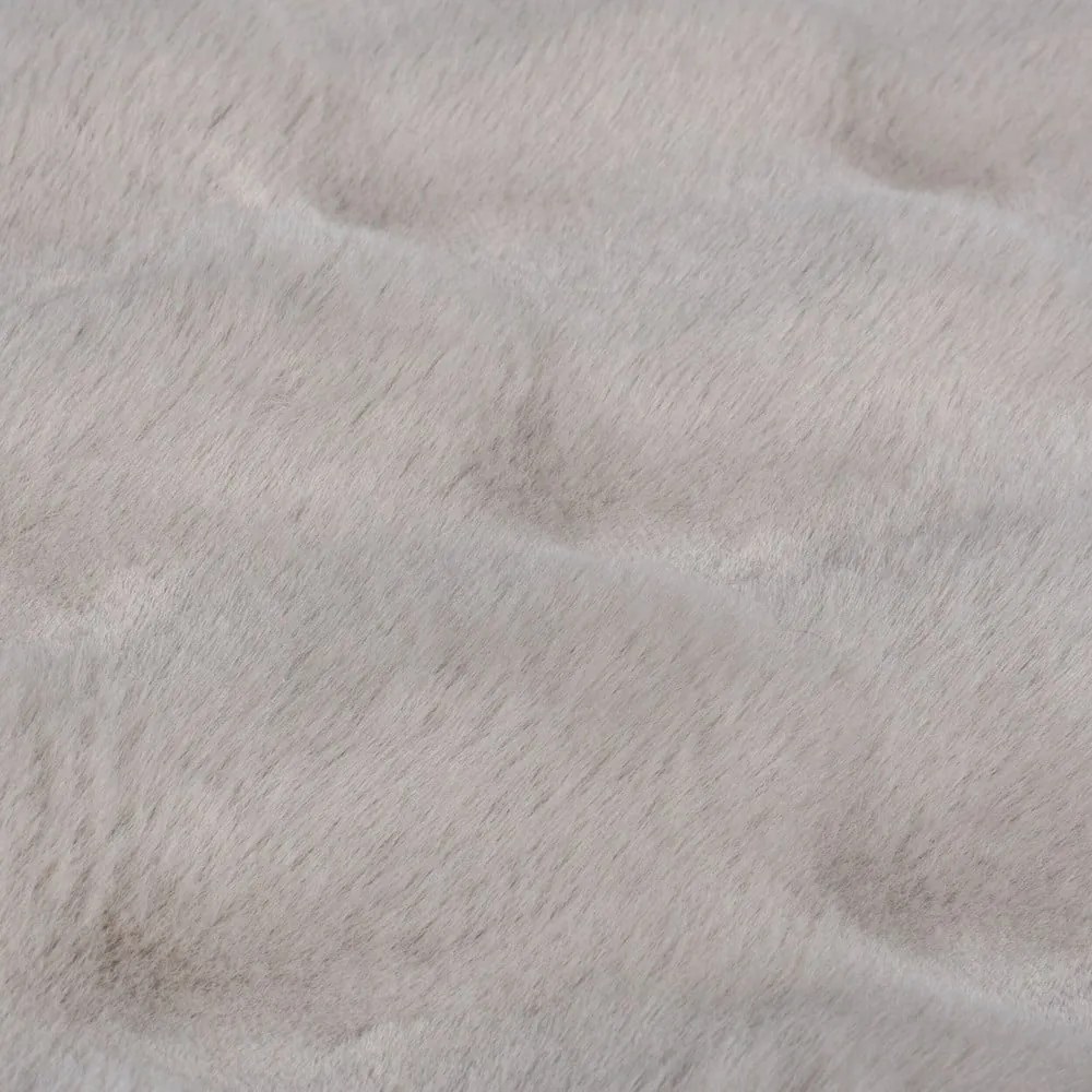 Svetlosivá syntetická kožušina 120x170 cm Waffle Faux Fur – Flair Rugs