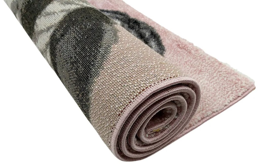 Vopi, Detský koberec Kiddo A1083 pink, 160x230, ružová, detská izba