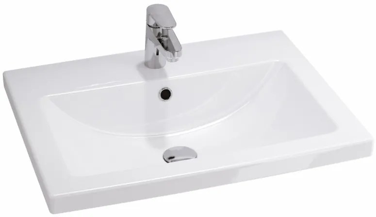 Cersanit Tirso, závesná umývadlová skrinka 794x447x572 mm + keramické umývadlo, biela matná, S801-547