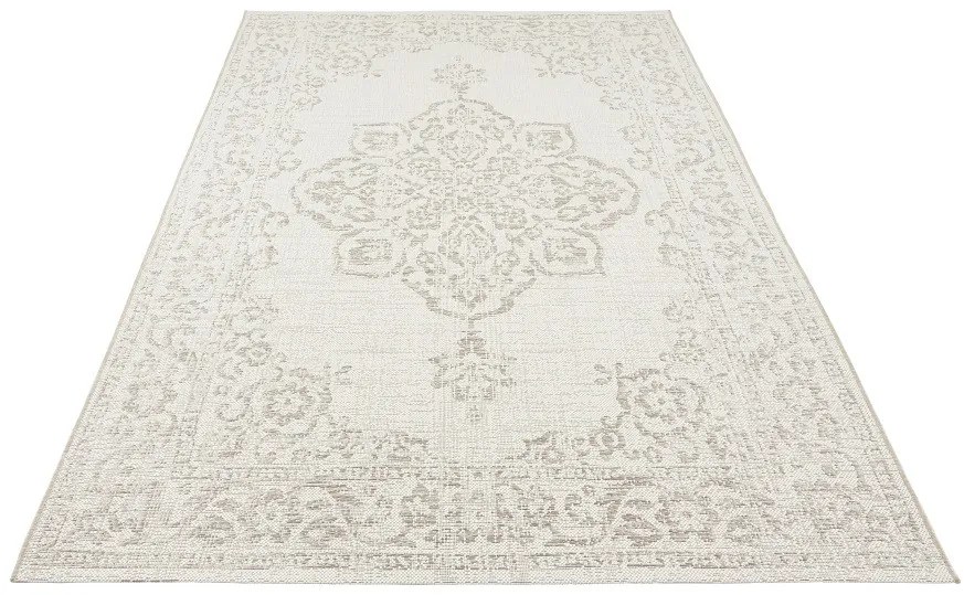 Kusový koberec Beach 103854 Cream / Beige – na von aj na doma, 80x150, biela, chodba / predsieň, Hanse Home