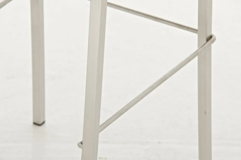 Barová stolička Buckingham - koža, drevené nohy svetlá antik - Hnedá