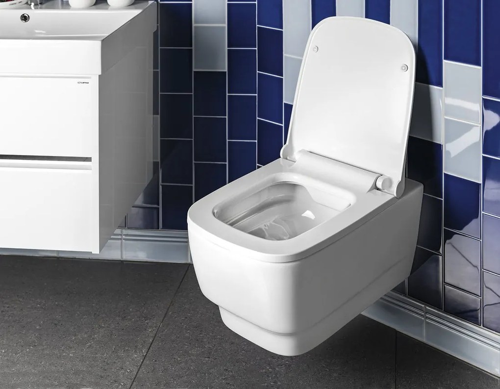 Sapho Sapho, BELLO WC sedátko s pomalým zatváraním, biela/chróm, 100727