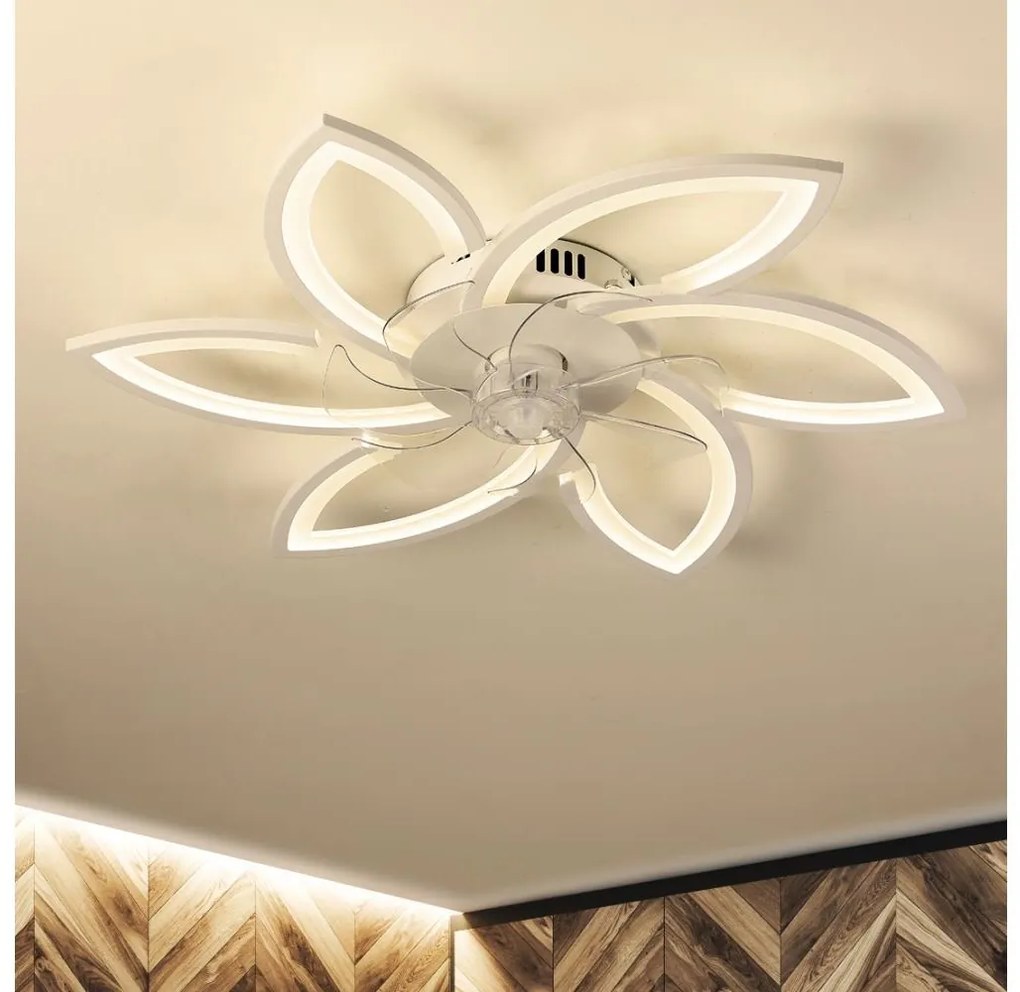 Brilagi-LED Stmievateľné svietidlo s ventilátorom LED/50W/230V 3000-6500K biela+DO BG1613