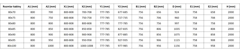 Mexen Lunar-B Duo, výklopný sprchový kút 80 x 75 cm, 8mm číre sklo, zlatý profil, 832-080L-075P-50-00