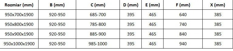 Mexen Apia, sprchový kút s posuvnými dverami 100 (dvere) x 90 (stena) cm, 6mm číre sklo, čierny profil, 840-100-090-70-00