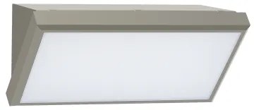 Brilagi-LED Vonkajšie nástenné svietidlo so senzorom TRIANGLE LED/20W/230V sivé IP65