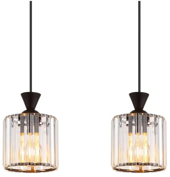 Globo 15742-4 - Luster na lanku JORDANA 4xE27/60W/230V čierna