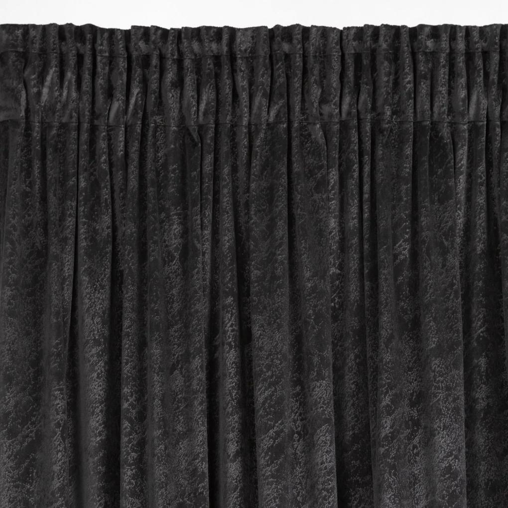 Hotový záves RIVA 140 x 270 cm čierny