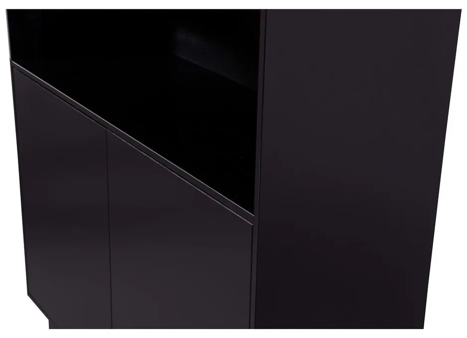 Čierna skrinka z borovicového dreva 110x170 cm Finca – WOOOD