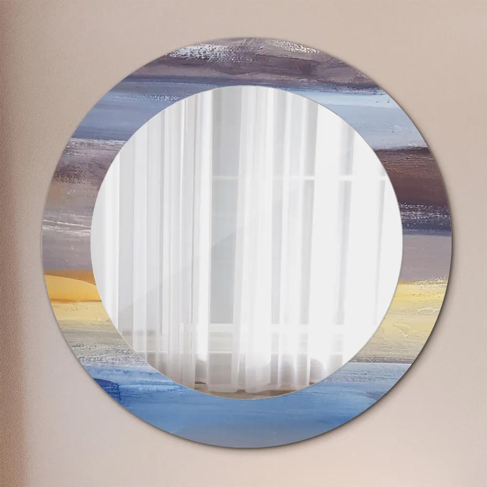 Okrúhle ozdobné zrkadlo Abstraktný obrázok fi 60 cm