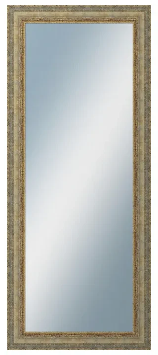 DANTIK - Zrkadlo v rámu, rozmer s rámom 50x120 cm z lišty ZVRATNÁ bielozlatá plast (3067)