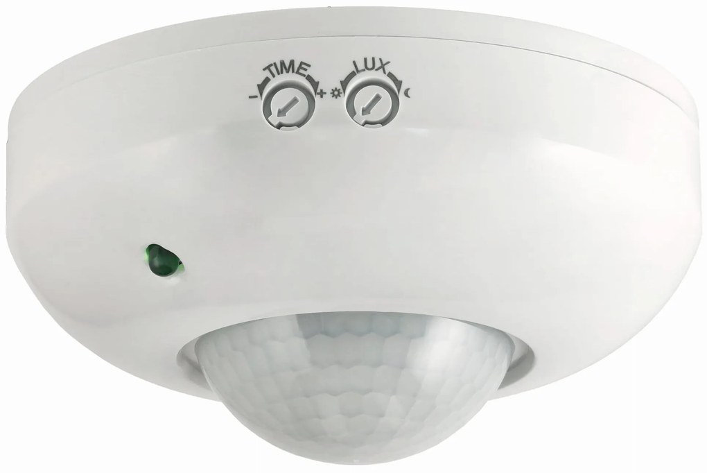 ECOLIGHT Infračervené stropné čidlo pohybu 300W 360 ° biele