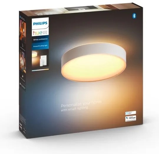 Philips - LED Stmievateľné stropné svietidlo Hue ENRAVE M LED/19,2W/230V biela + DO