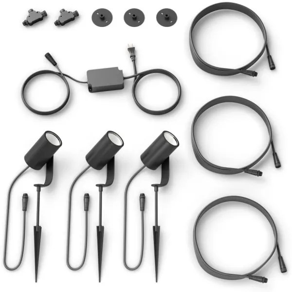 Philips 17414/30/P7 - SADA 3x LED Bodové svietidlo Hue LILY 3xLED/8W/230V IP65