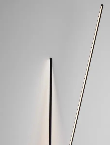 LED čierna stojaca lampa Kimolia