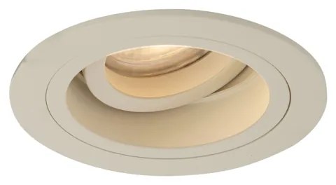 Sada 6 moderných zapustených bodových svetiel béžová GU10 50 mm otočné a naklápacie - Chuck