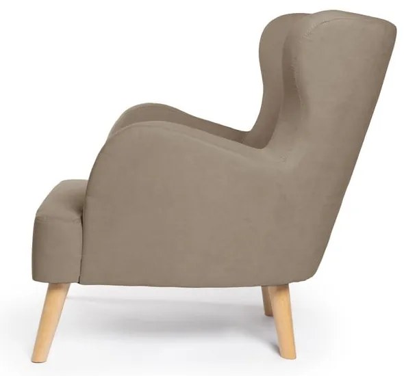 Béžové kreslo ušiak Noemye – Bonami Selection