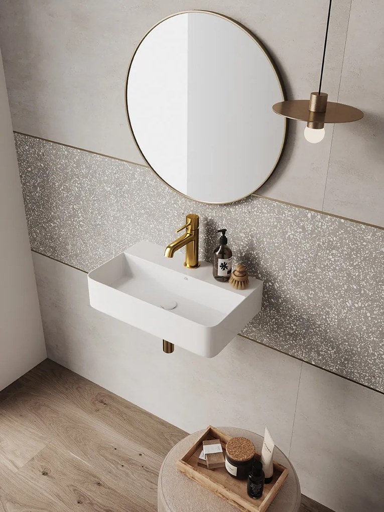 Laveo Laveo, keramický umývadlo 455x285x105 mm, biela lesklá, LAV-VUK_6145