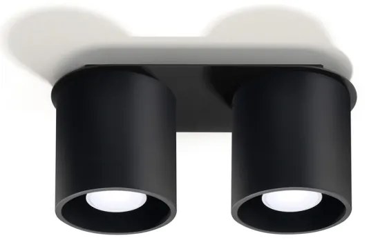 Sollux SL.0054 - Bodové svietidlo ORBIS 2 2xGU10/40W/230V čierna