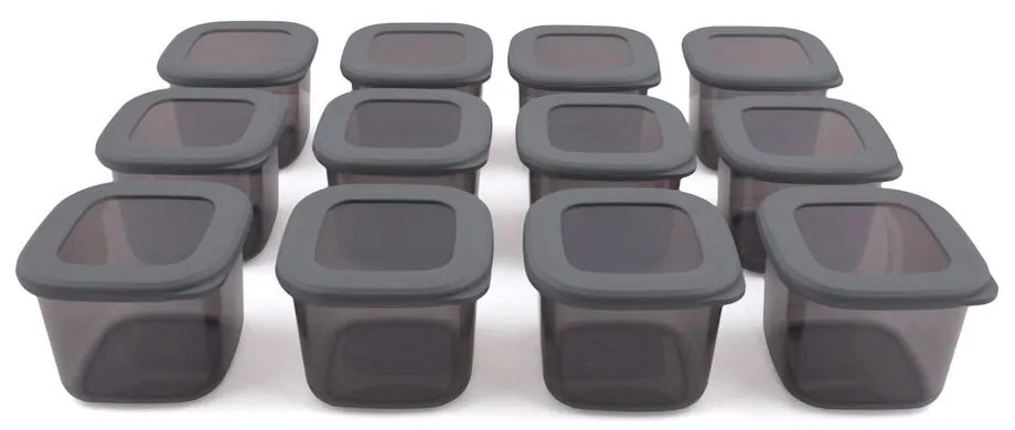 Plastové dózy v súprave 12 ks na potraviny – Hermia