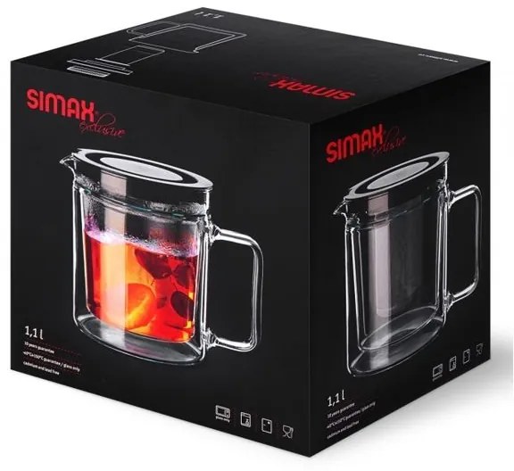 Simax Dvojstenná kanvica TWIN s nerezovým filtrom 1,1 l