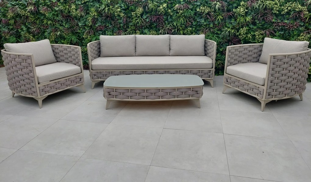 Hliníkový vypletaný záhradný nábytok LOPP