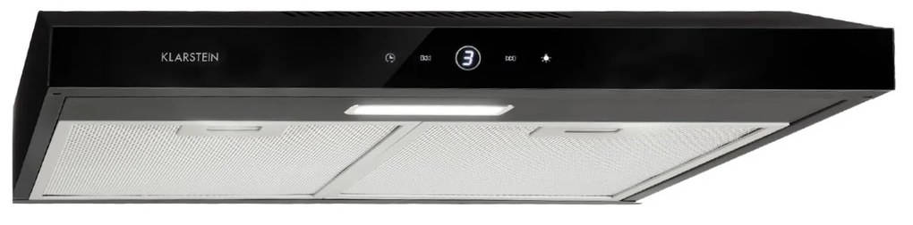 Contempo Neo, digestor, 60 cm, podskrinkový, 175 m³/h, akryl, nehrdzavejúca oceľ, čierny