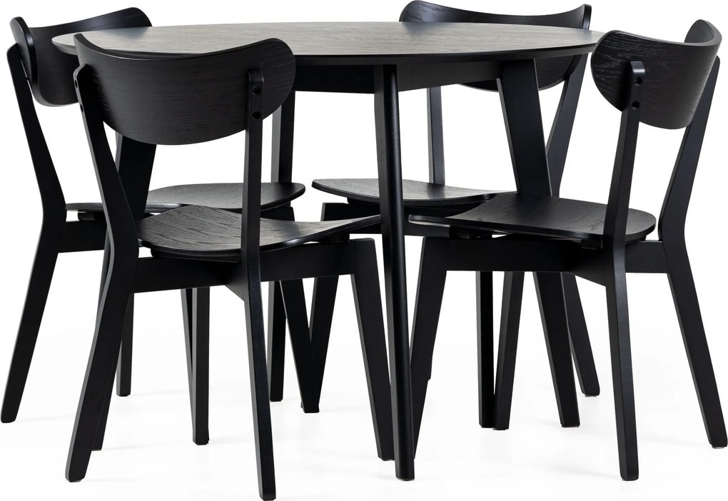 Jedálenský set Roxby čierny