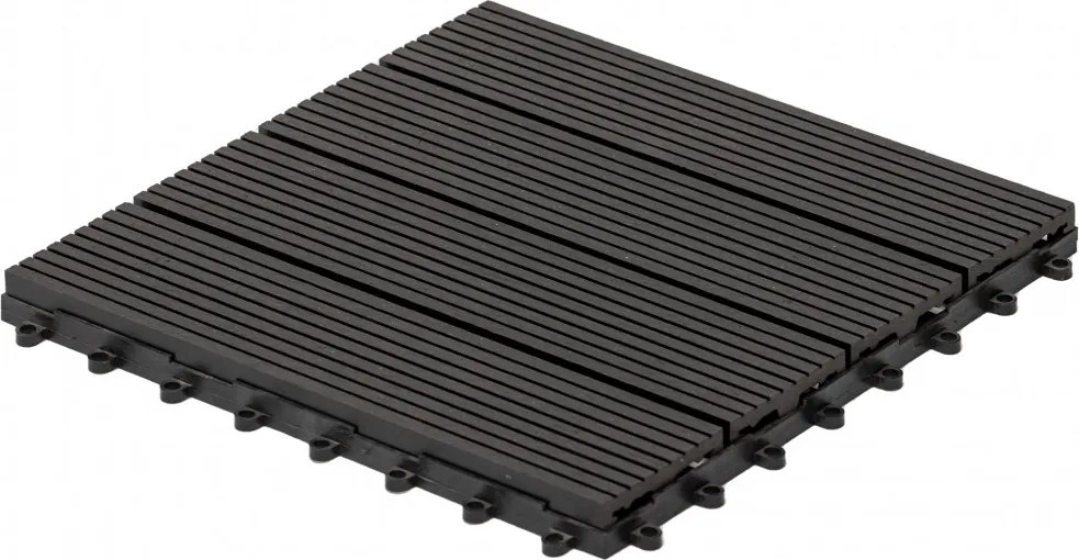 WPC dlaždice LEGI BASE 30 x 30 cm, čierna