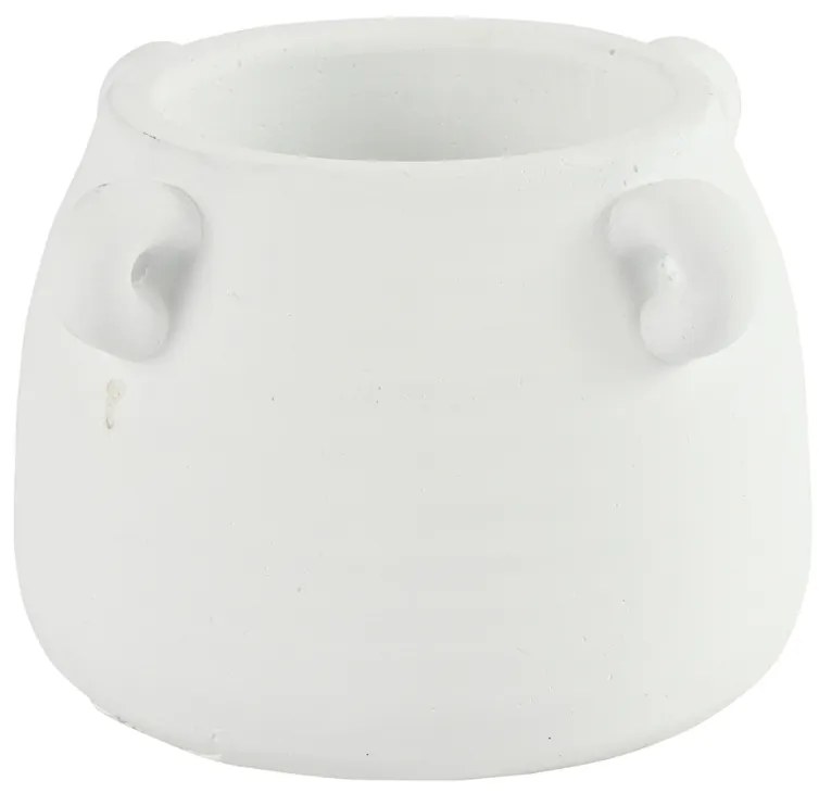 Biely cementový kvetináč CELTIC Veľkosť: S