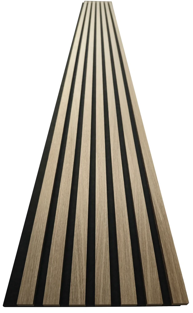 3D Drevené lamely na stenu 275x30 cm - SANTALOVÉ DREVO