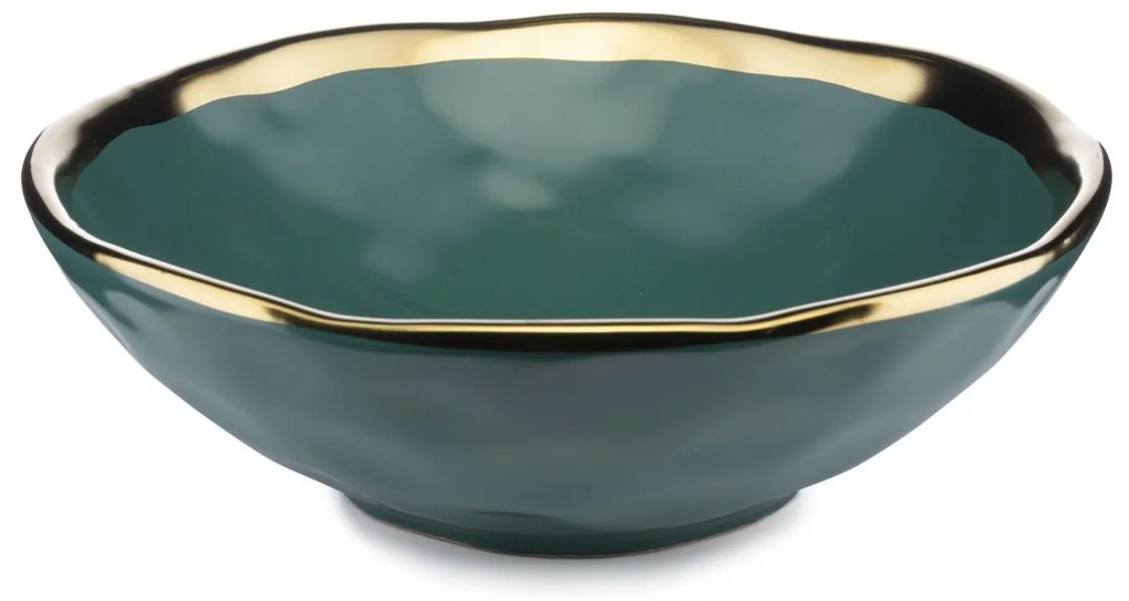 Keramická súprava tanierov Lissa Green Gold 8ks