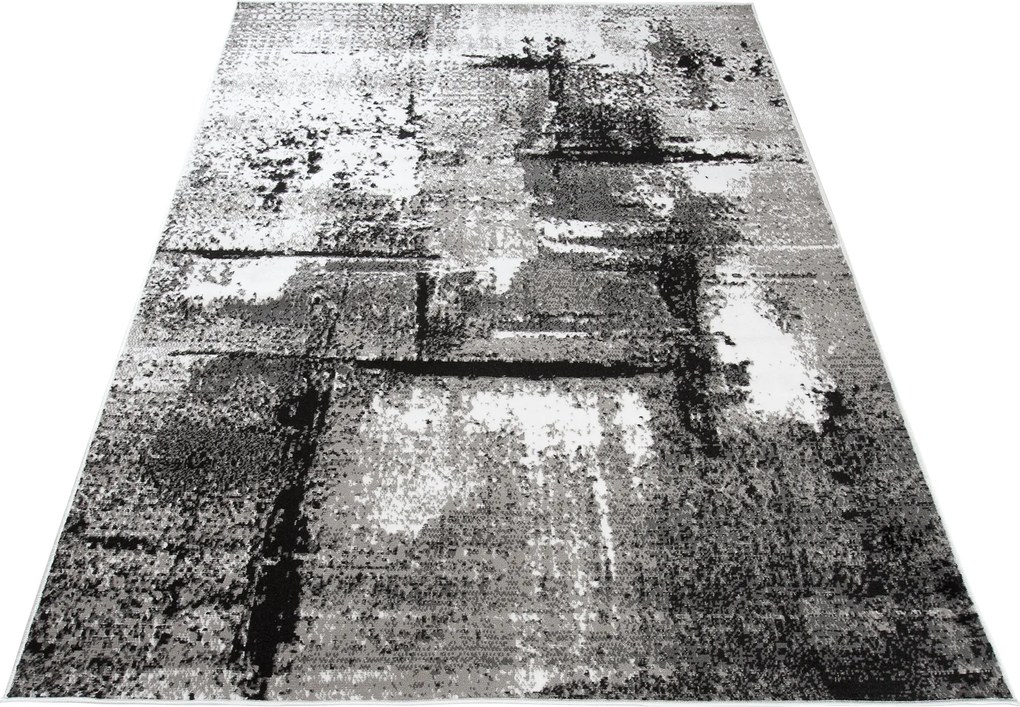 TA Koberec Q541D WHITE MAYA PP ESM Sivý Obdĺžnikový Rozmer: 200x200 cm