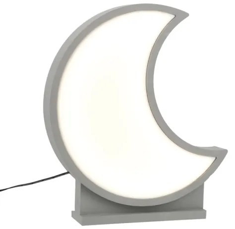 LED Detská stolná lampa MOON LED/12W/230V sivá