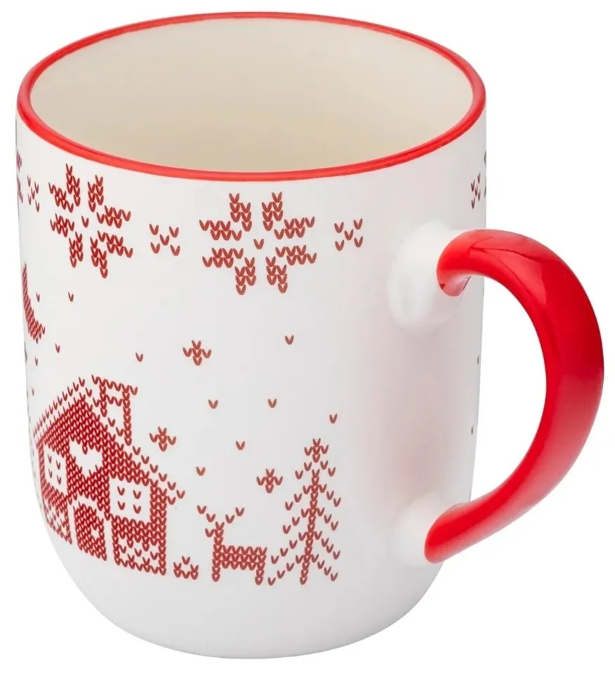 Altom Porcelánový hrnček Grenlandia 450 ml, červená