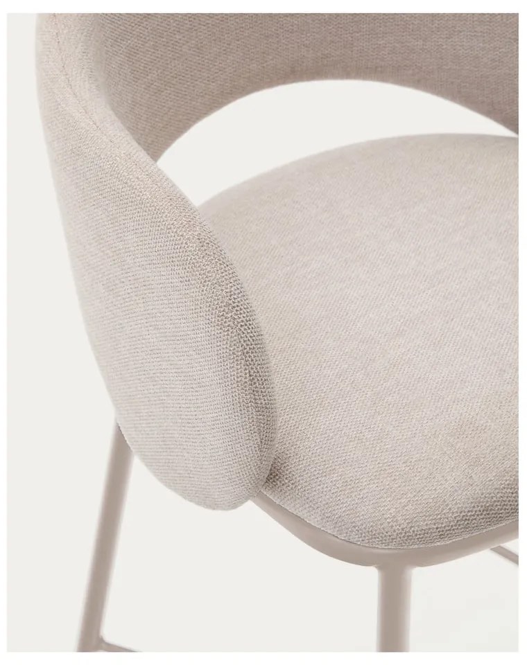 Krémová barová stolička (výška sedadla 65 cm) Maina – Kave Home