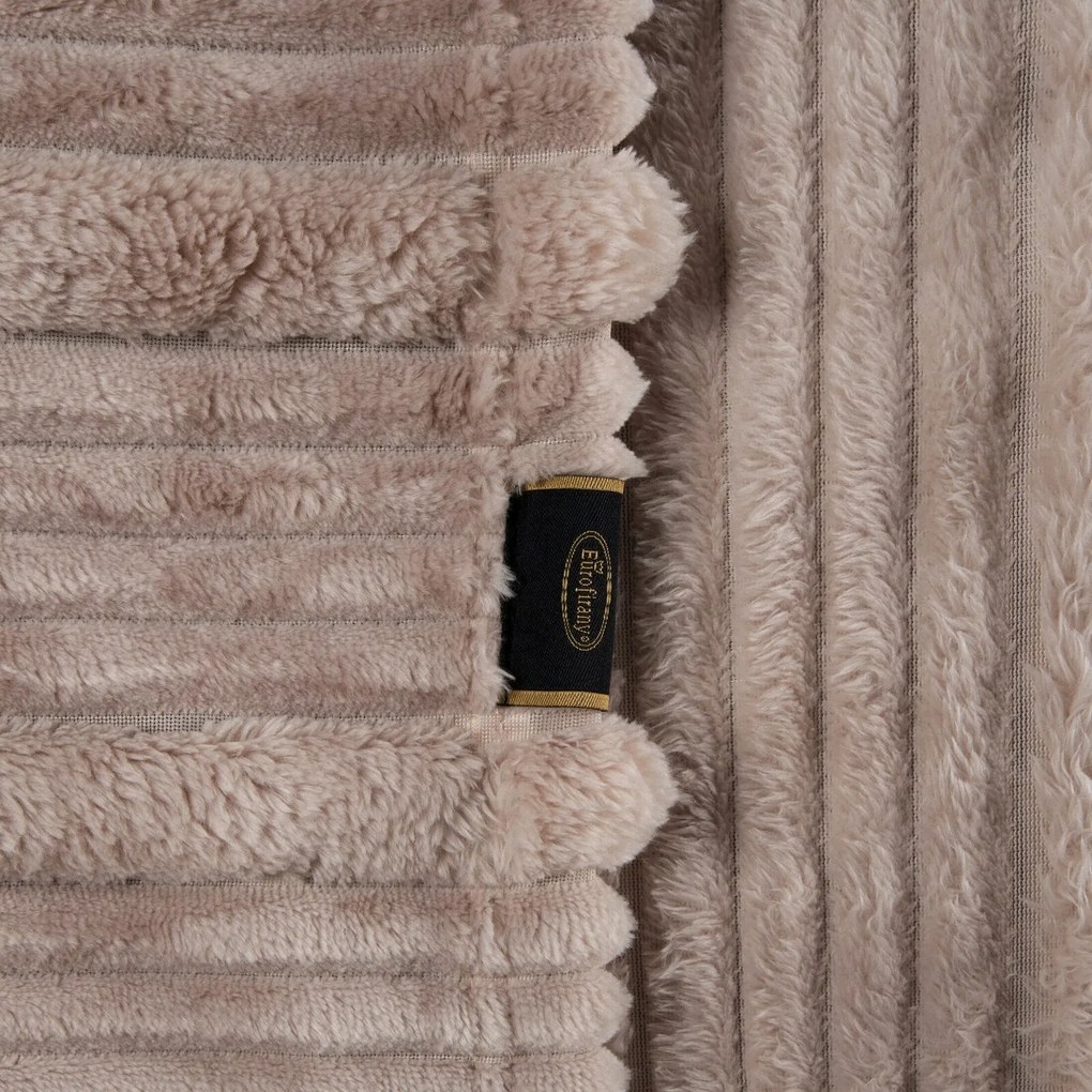 FLANELOVÁ DEKA NINA 150X200 CM PUDROVÁ