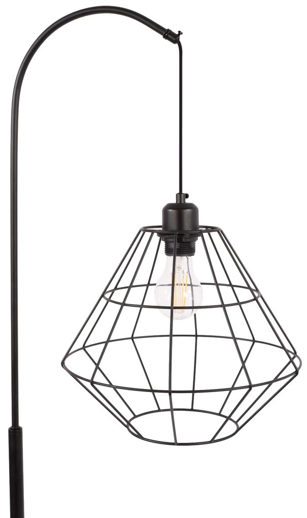 Toolight - Podlahová lampa 1xE27 60W APP538-1F, čierna, OSW-04898