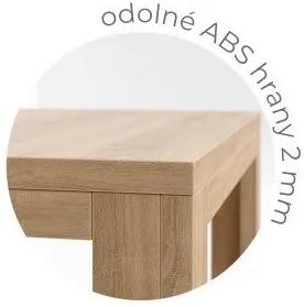 BMB RUBION 90 x 140 cm - kvalitný lamino stôl - rovné rohy s luby, imitace dreva Dub Halifax Prírodná - SKLADOM, lamino