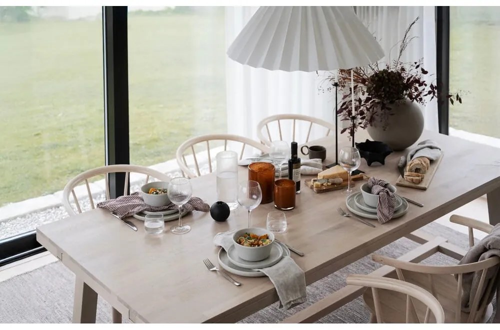 Matne lakovaný dubový jedálenský stôl Rowico Brooklyn, 220 x 95 cm