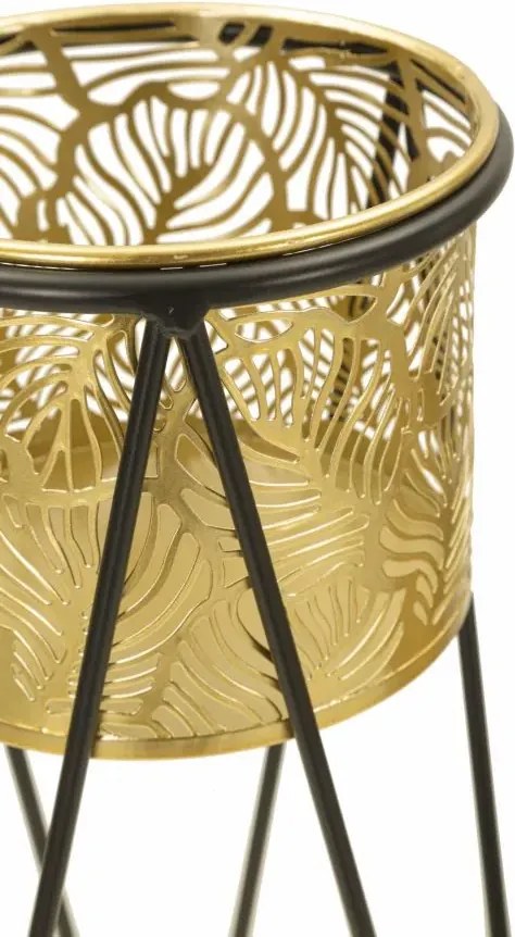 Sada 2 ks stojanů na květiny Drak zlato-černá