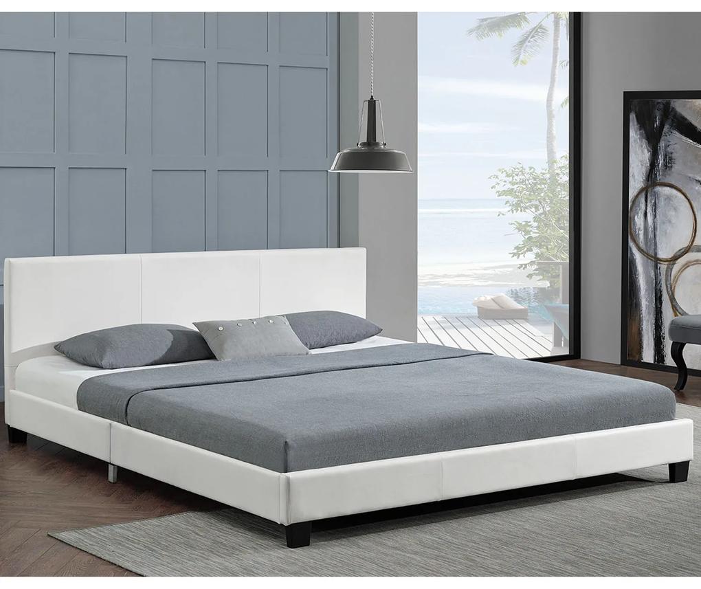 Čalúnená posteľ Bolonia 180 x 200 cm - biela