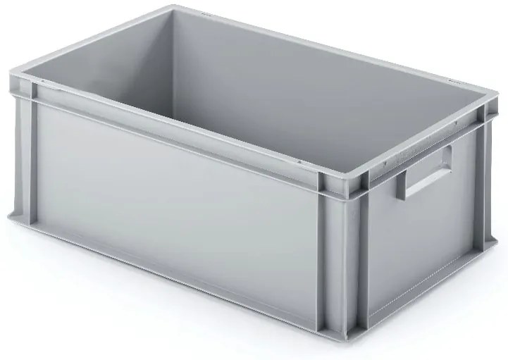 Sada 4 kusov - Euro prepravka UNISTA s uzavretými rukoväťami 64-220 - sivá