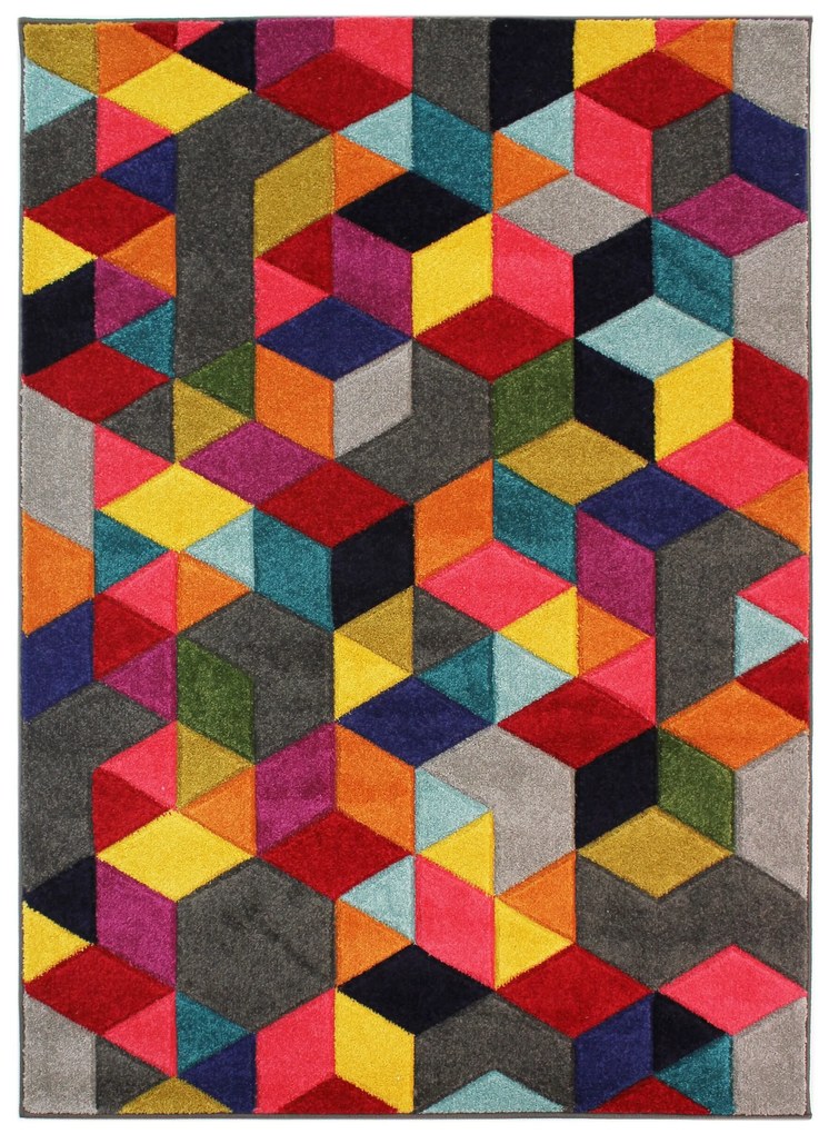 Flair Rugs, Kusový koberec Spectrum Dynamic Multi, 200x290, viacfarebná, obývacia izba